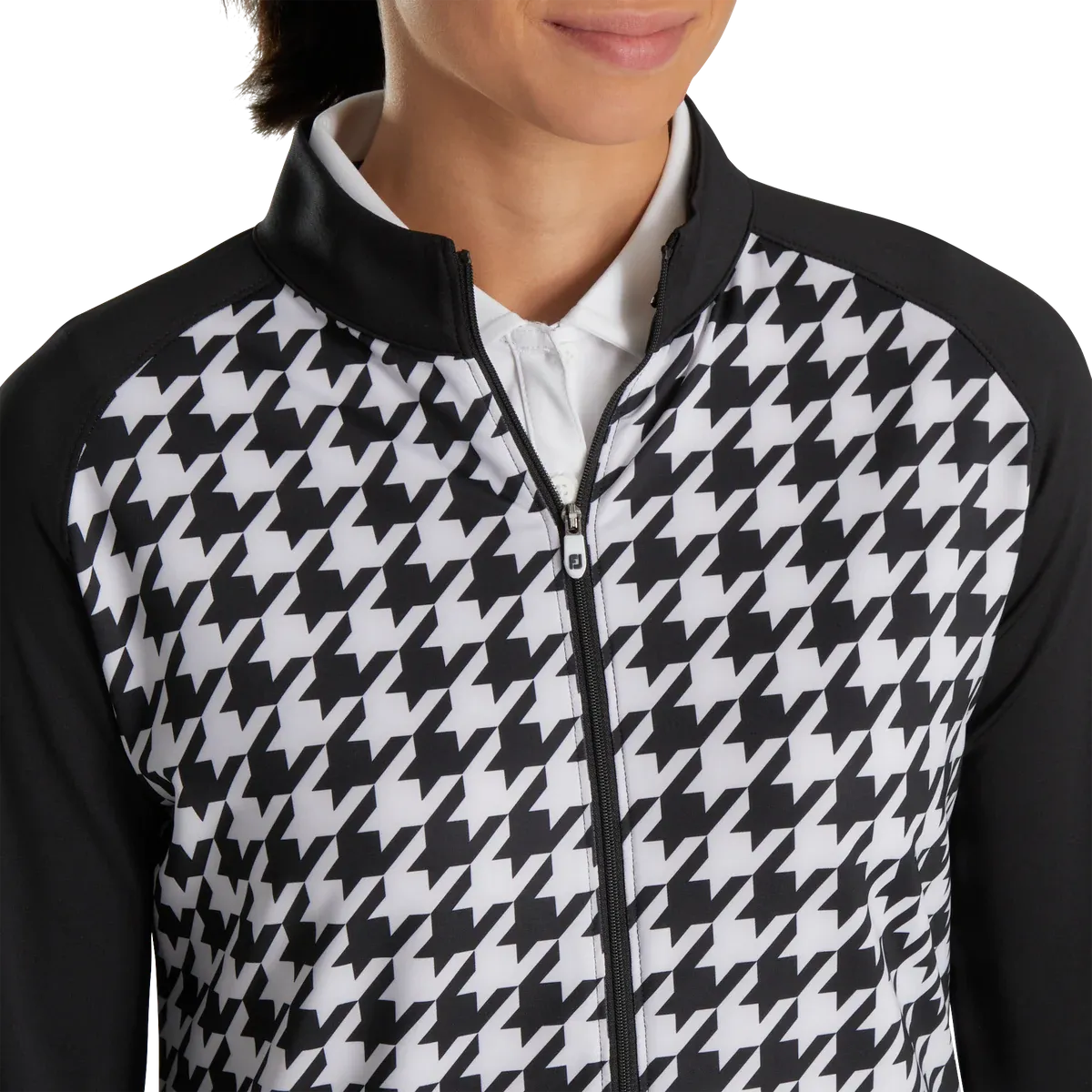 2023 FJ Women's Full Zip Houndstooth Mid-Layer