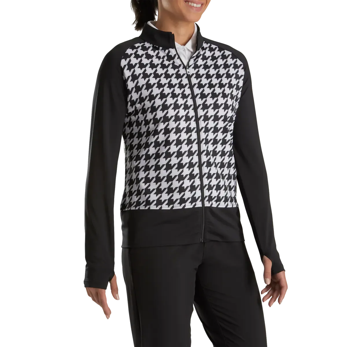 2023 FJ Women's Full Zip Houndstooth Mid-Layer