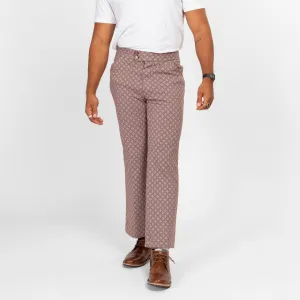 34x29 70s Rose Pink Argyle Trousers