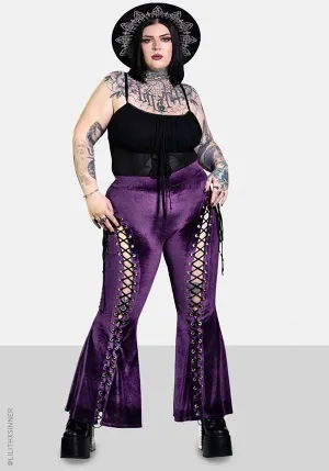 Amethyst Alice Lace up | FLARE PANTS