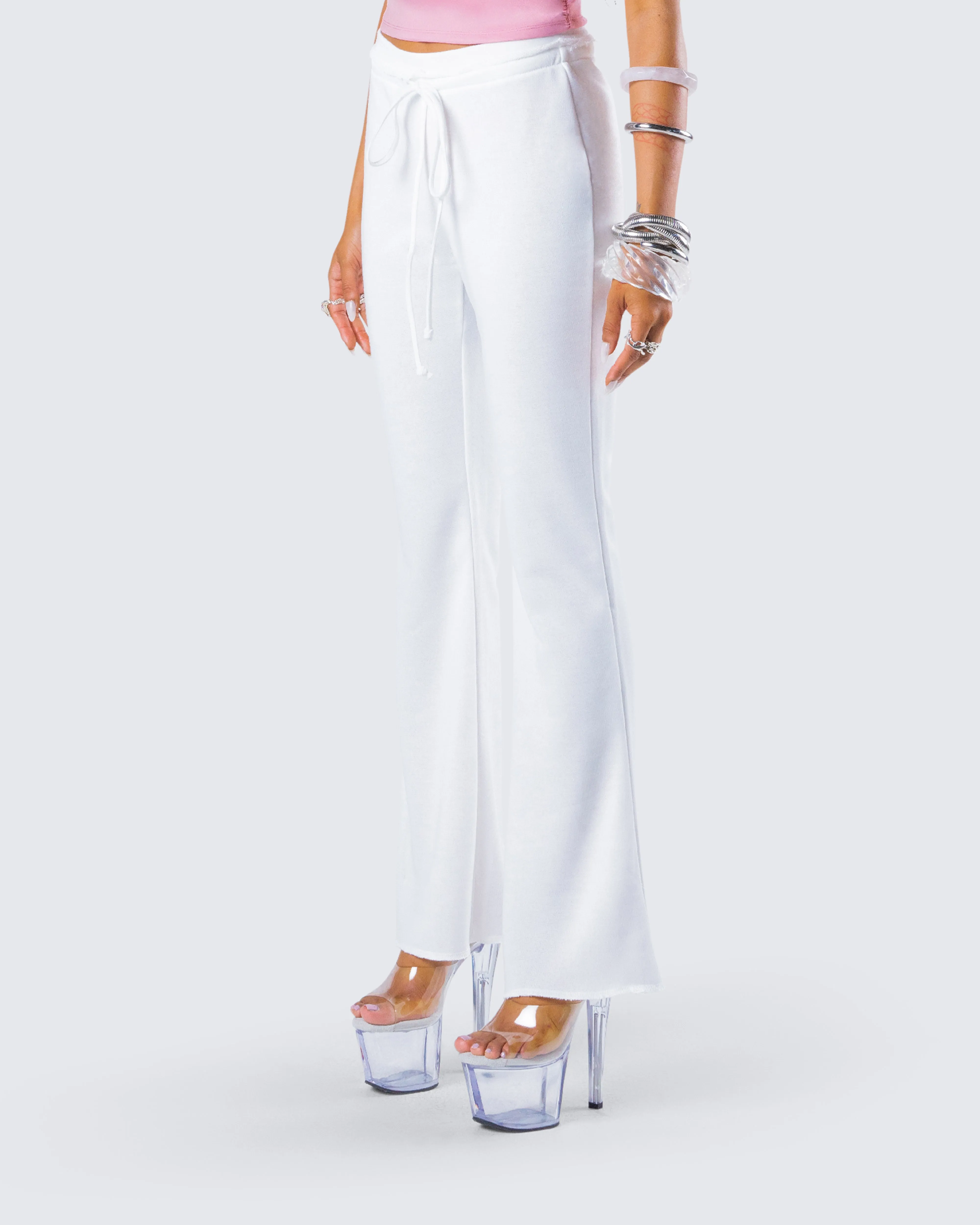 Anahita White Flared Pant