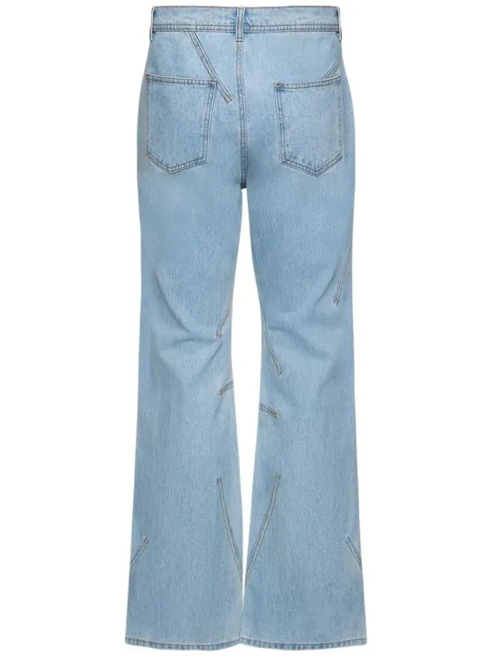 Andersson Bell   Tripot coated cotton flared jeans 