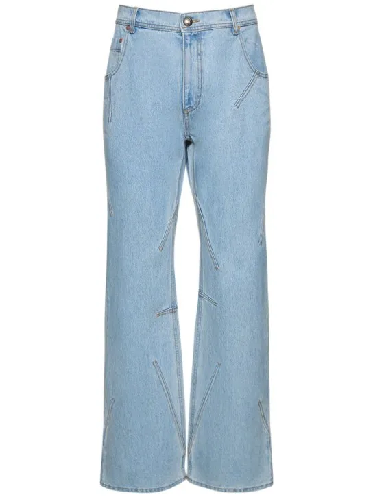 Andersson Bell   Tripot coated cotton flared jeans 