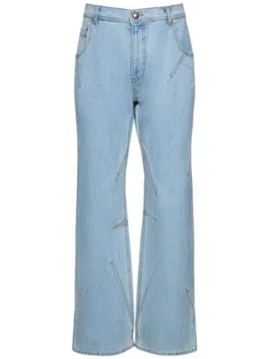 Andersson Bell   Tripot coated cotton flared jeans 