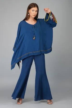 Applique Sleeves Cape Set