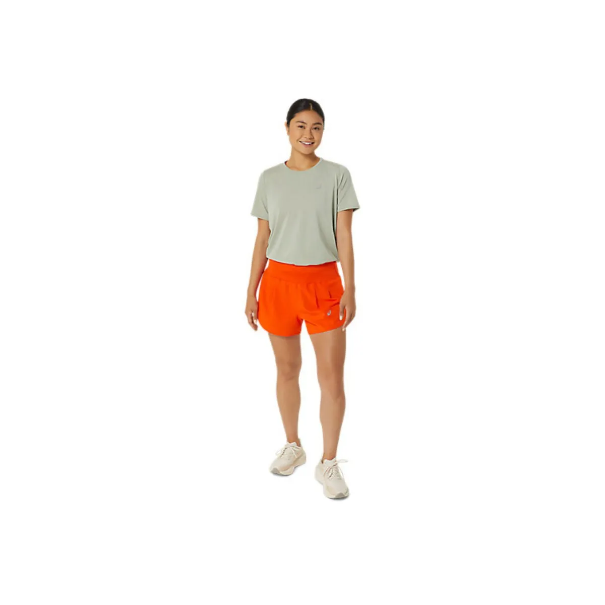 Asics Road 3.5In Orange Women's Shorts