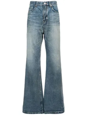 Balenciaga   Japanese denim flared jeans 