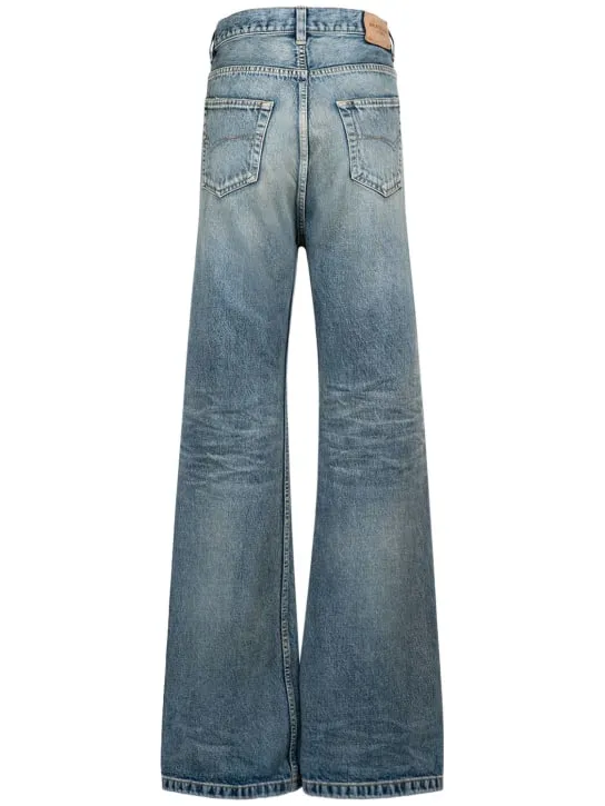 Balenciaga   Japanese denim flared jeans 