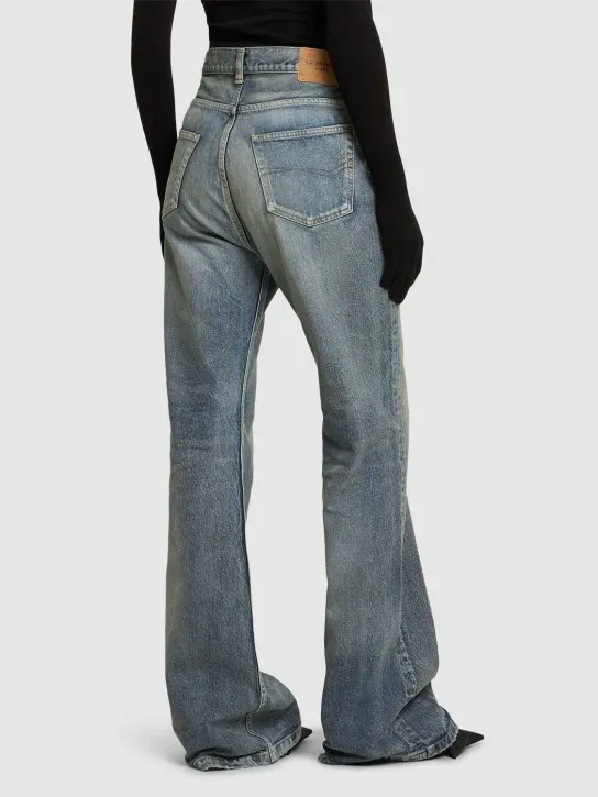 Balenciaga   Japanese denim flared jeans 