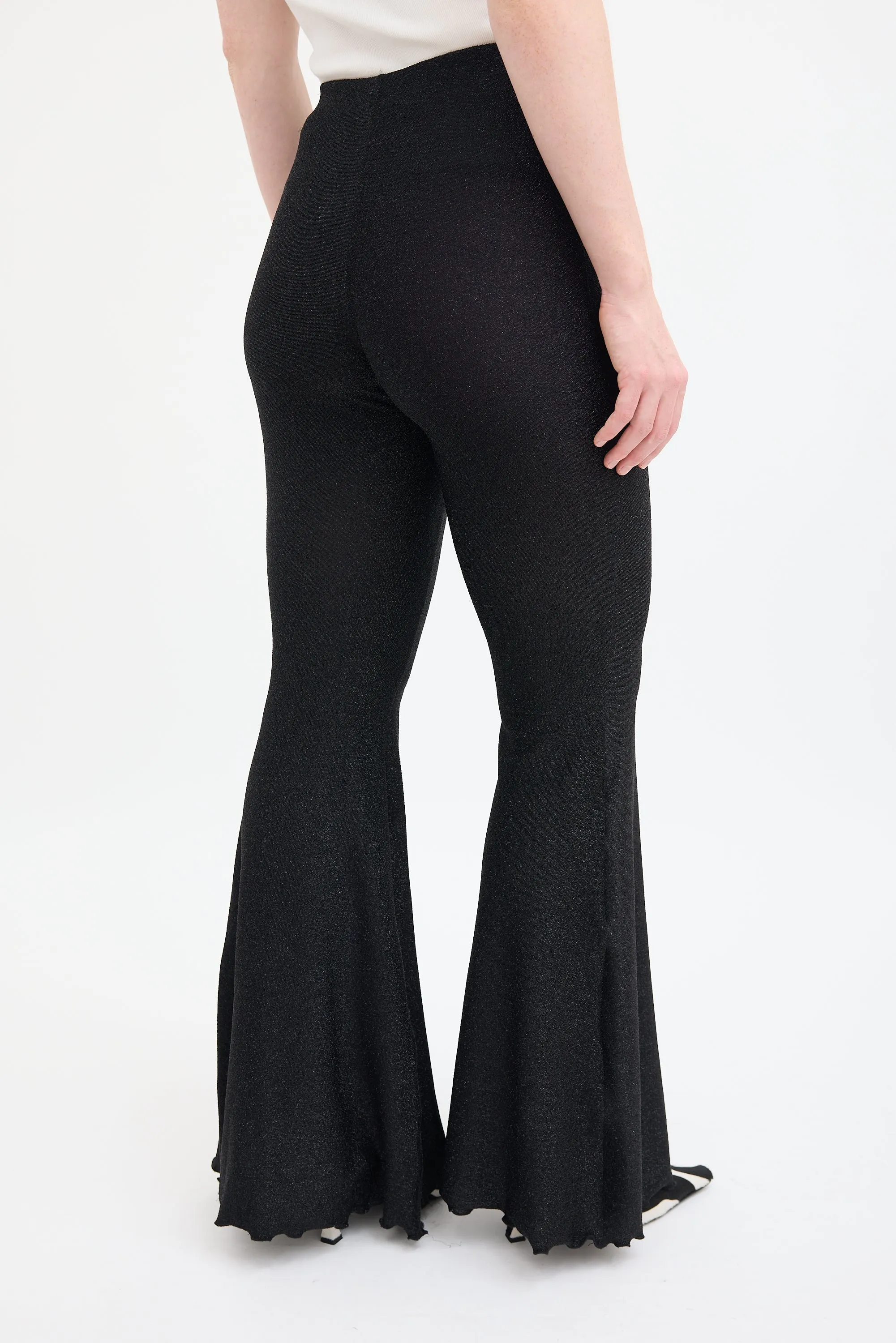 Black Cosmos Lurex Pant