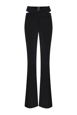 BLACK ETERNITY FLARED PANTS