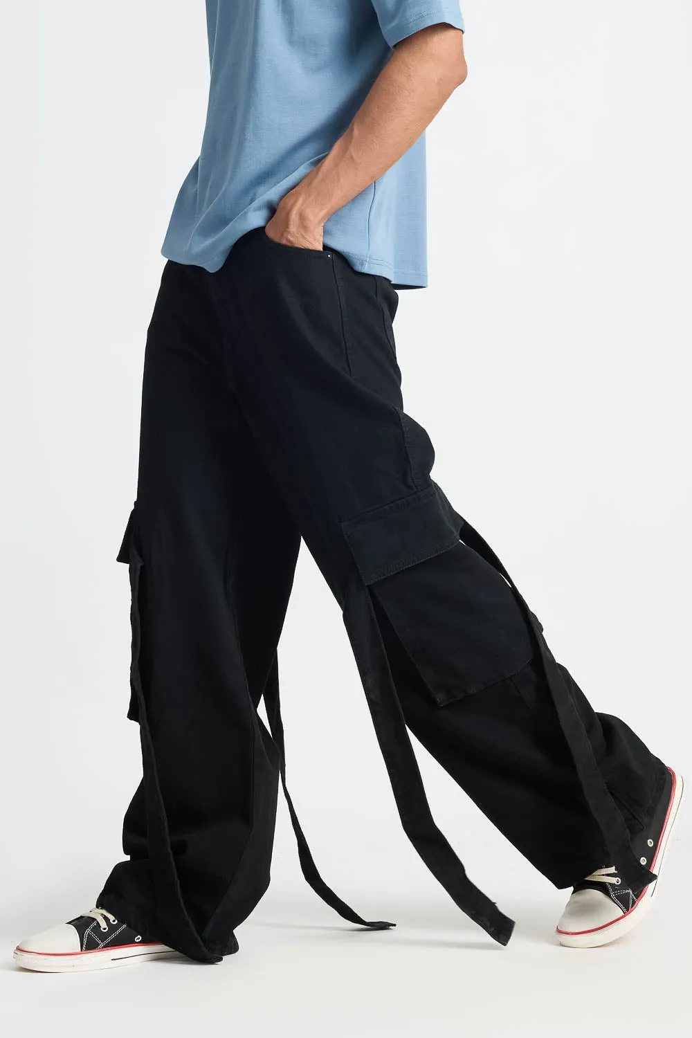 Black Workwear Men's Cargo Pants