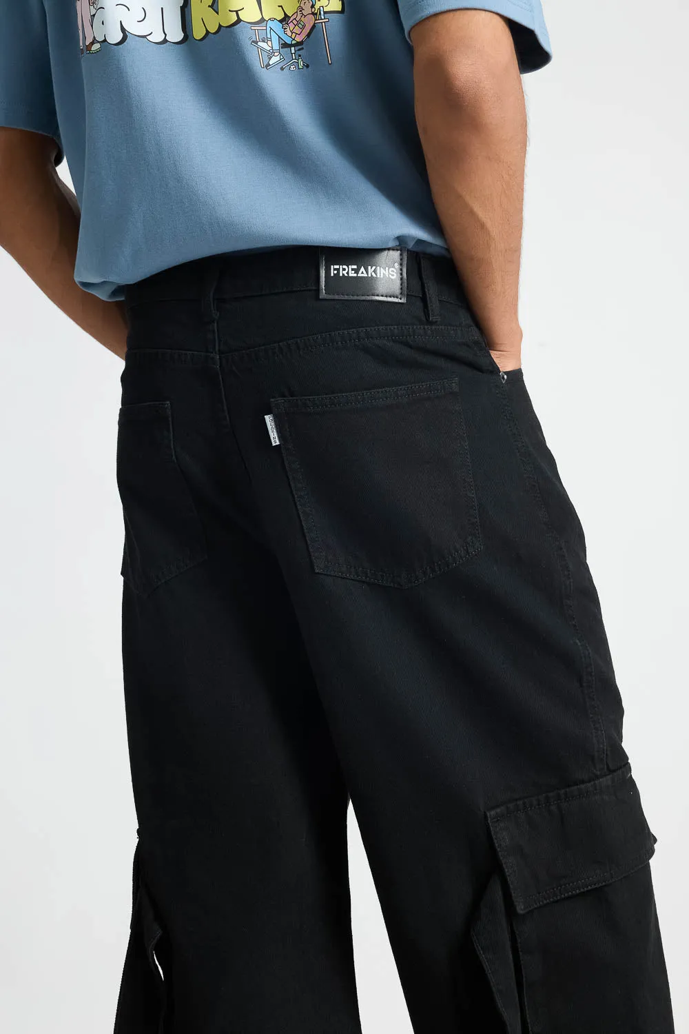 Black Workwear Men's Cargo Pants