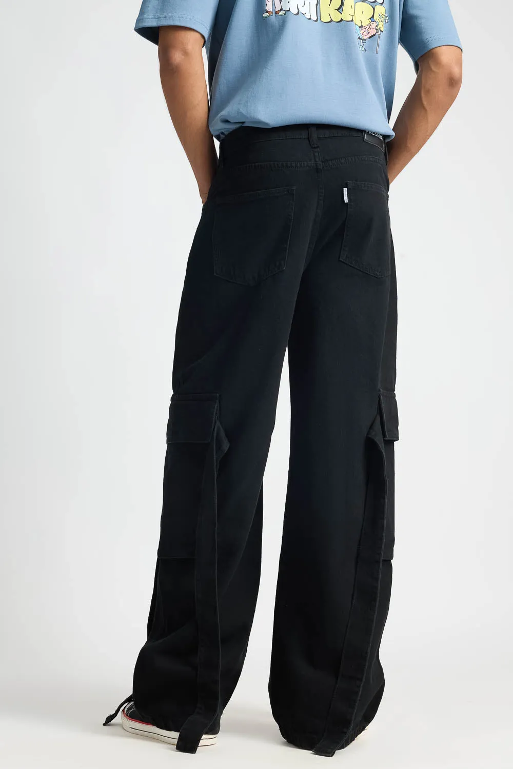 Black Workwear Men's Cargo Pants