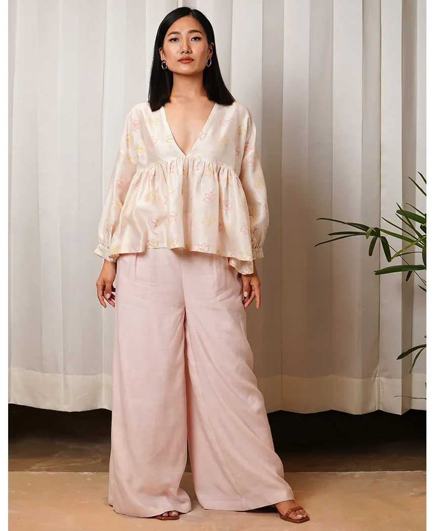 Blush Flared Pants