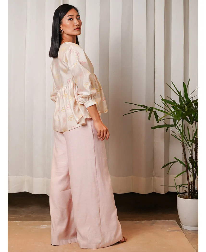 Blush Flared Pants