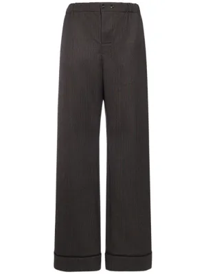 Bottega Veneta   Wool chevron pants 