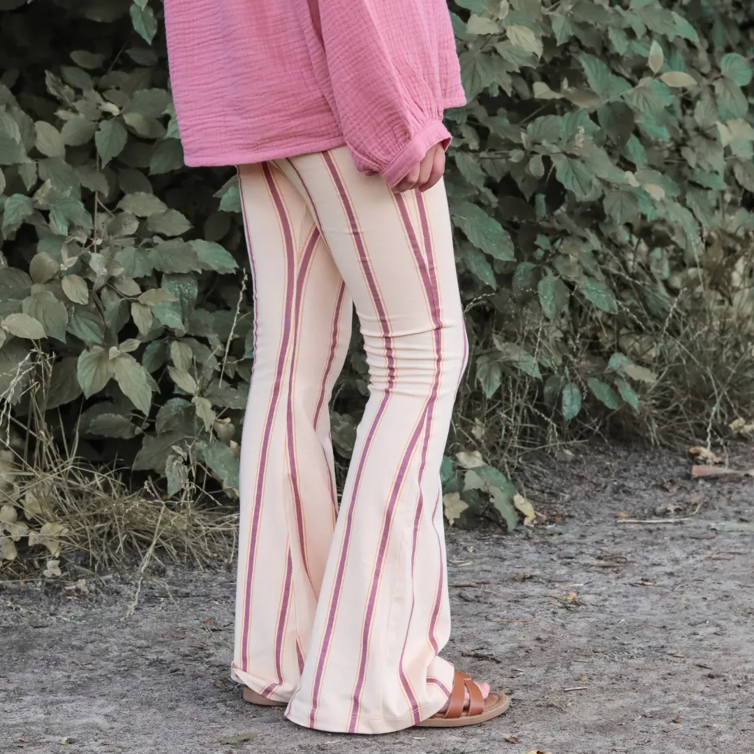 Bowie Flared Pants - Stripes