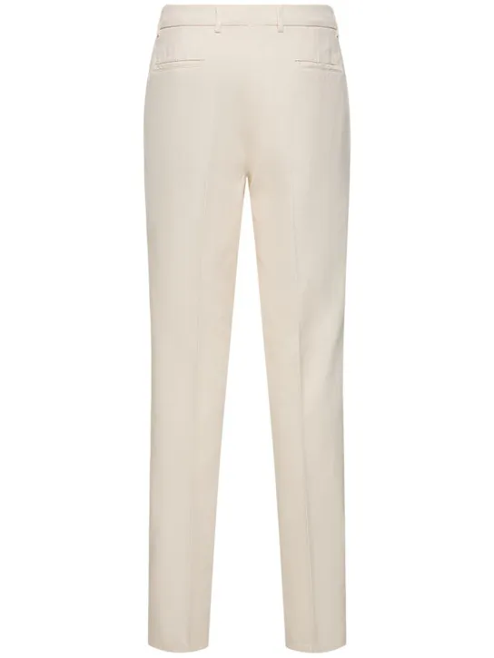 Brunello Cucinelli   Cotton gabardine straight pants 