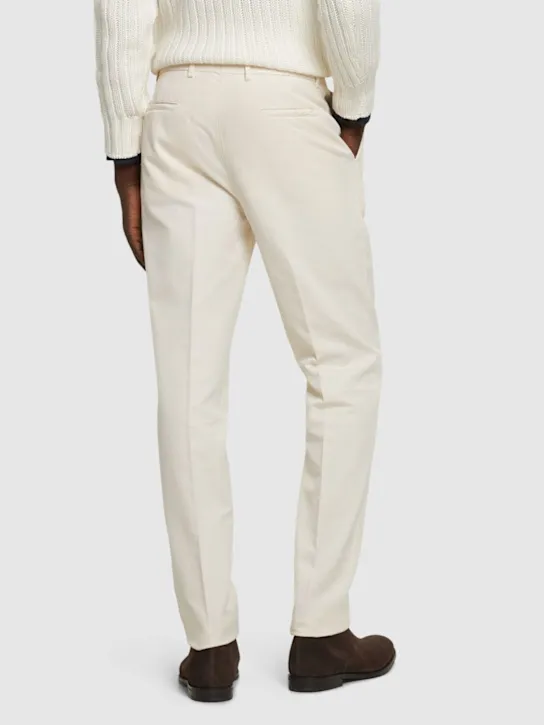 Brunello Cucinelli   Cotton gabardine straight pants 