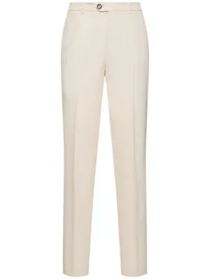 Brunello Cucinelli   Cotton gabardine straight pants 