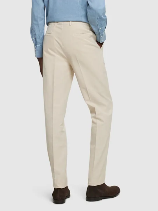 Brunello Cucinelli   Cotton gabardine straight pants 