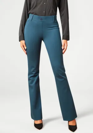 Classic Dress Pant Yoga Pant | Bootcut (Dark Ocean)