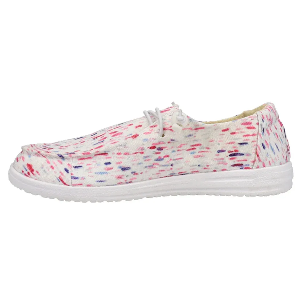 Corkys Women's Kayak Slip On Canvas Shoe - Pink Multi 51-0127