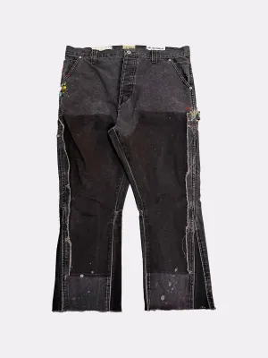 Cropped & Flared Carpenter Pants