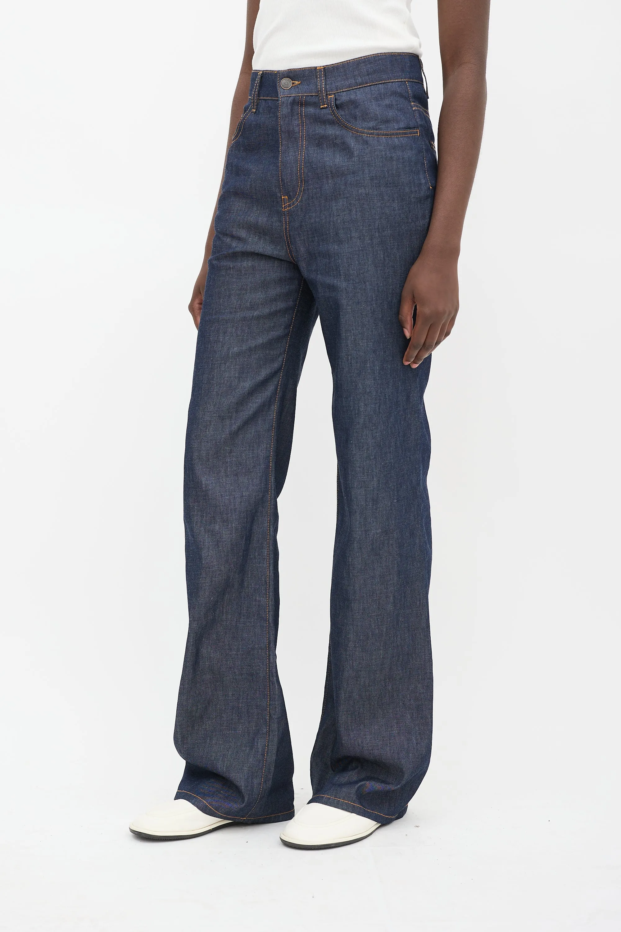 Dark Wash Denim Vivienne Shirt & Pant Set