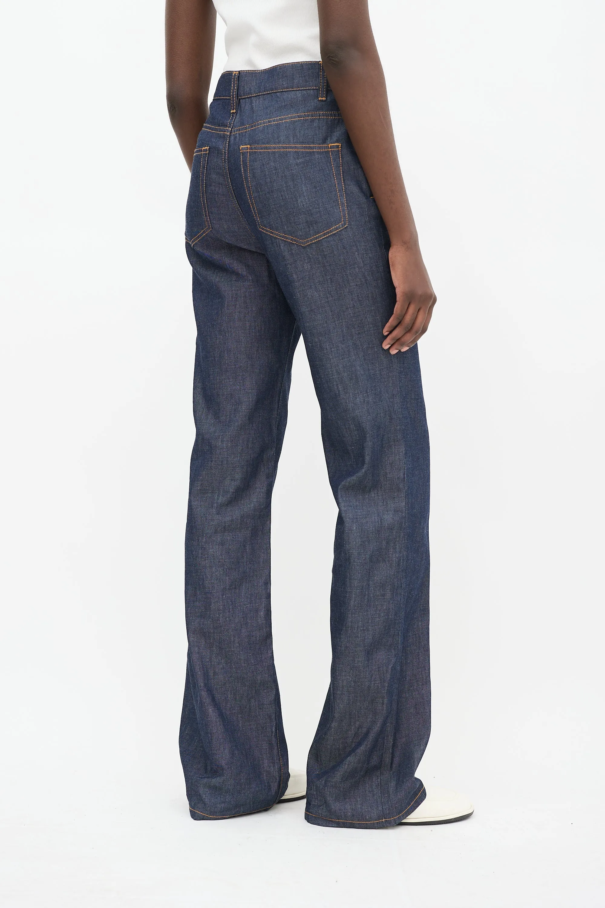 Dark Wash Denim Vivienne Shirt & Pant Set