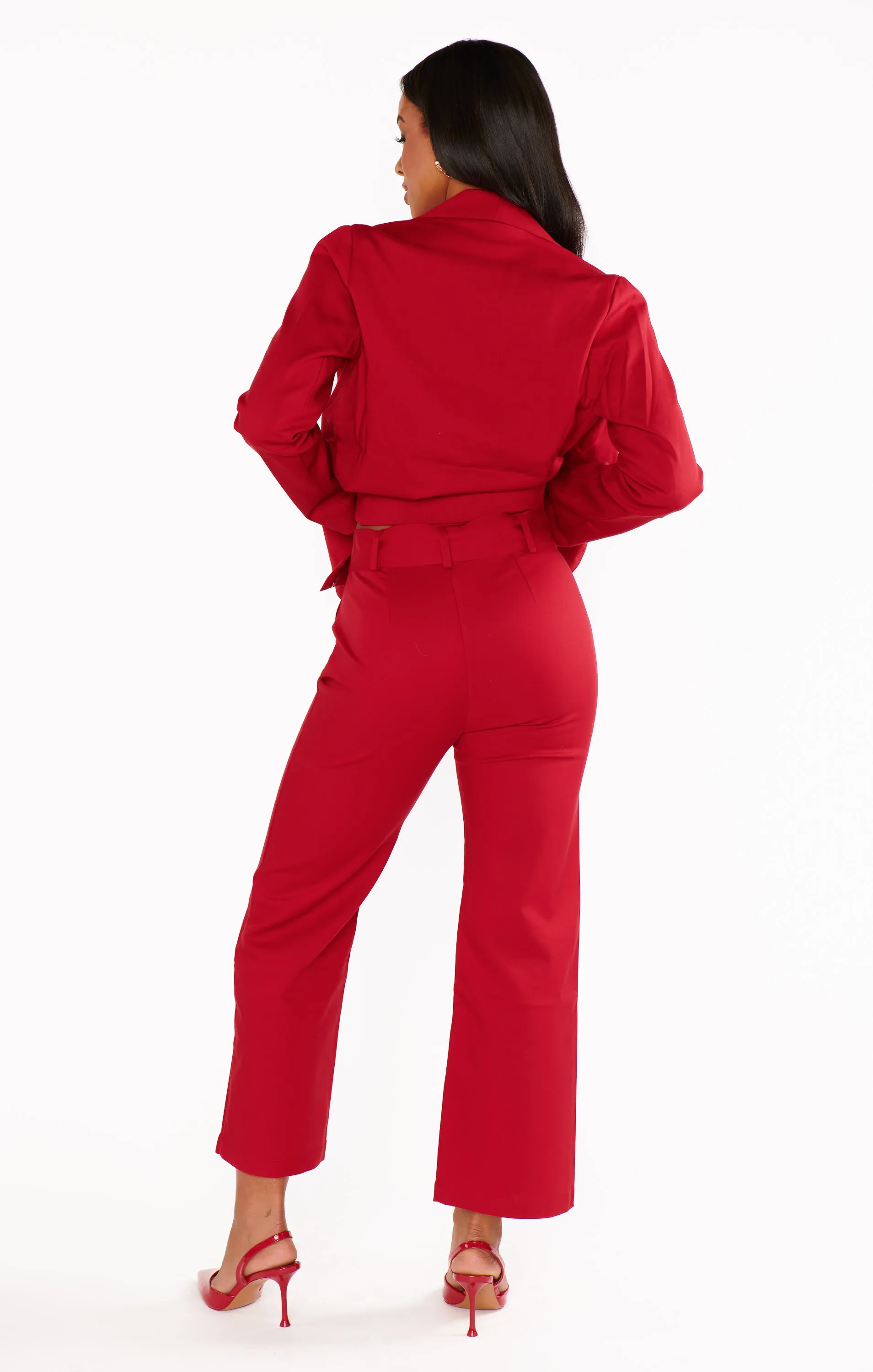 DJ Cropped Pants ~ Red Suiting