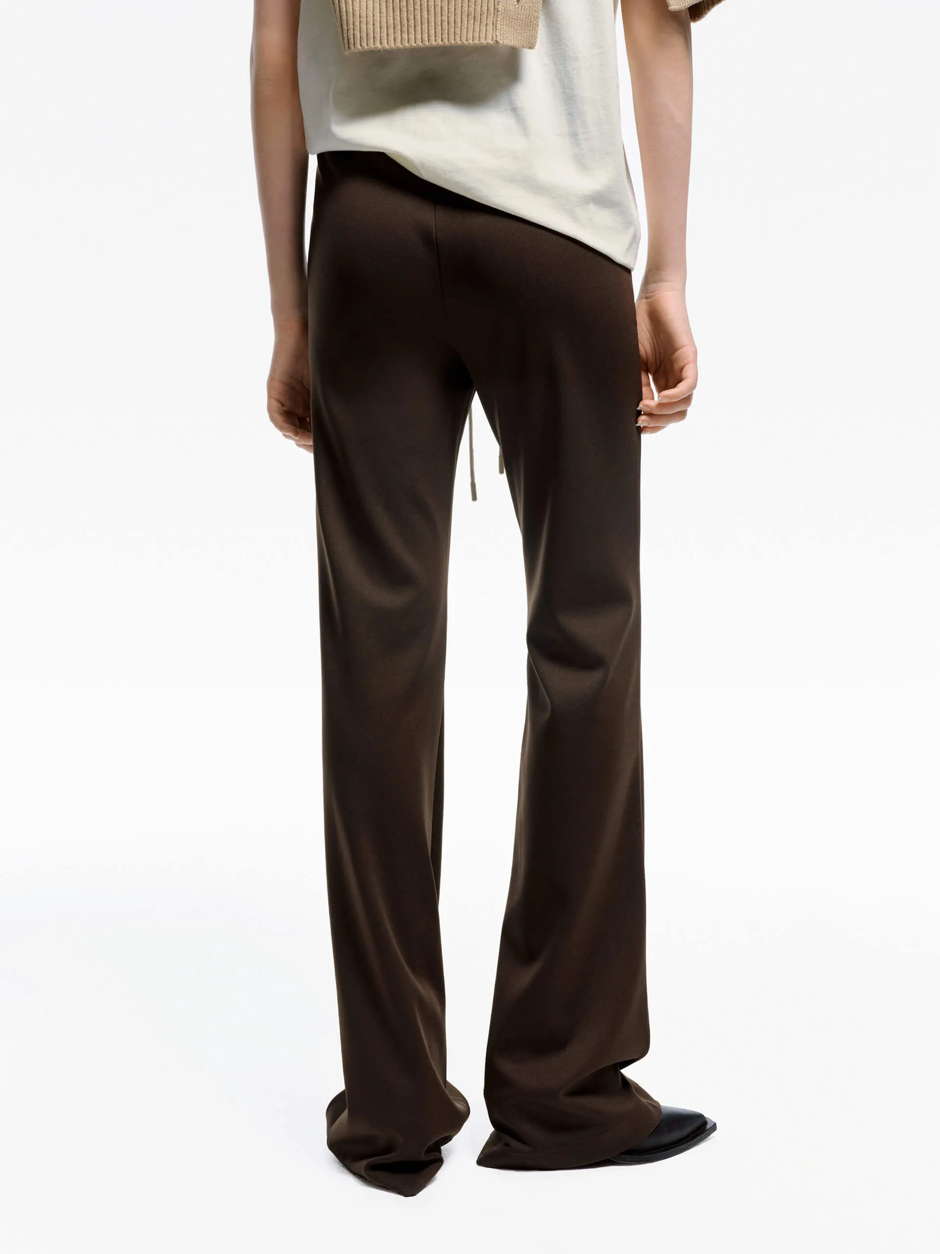 Drawstring Waist Draped Pants