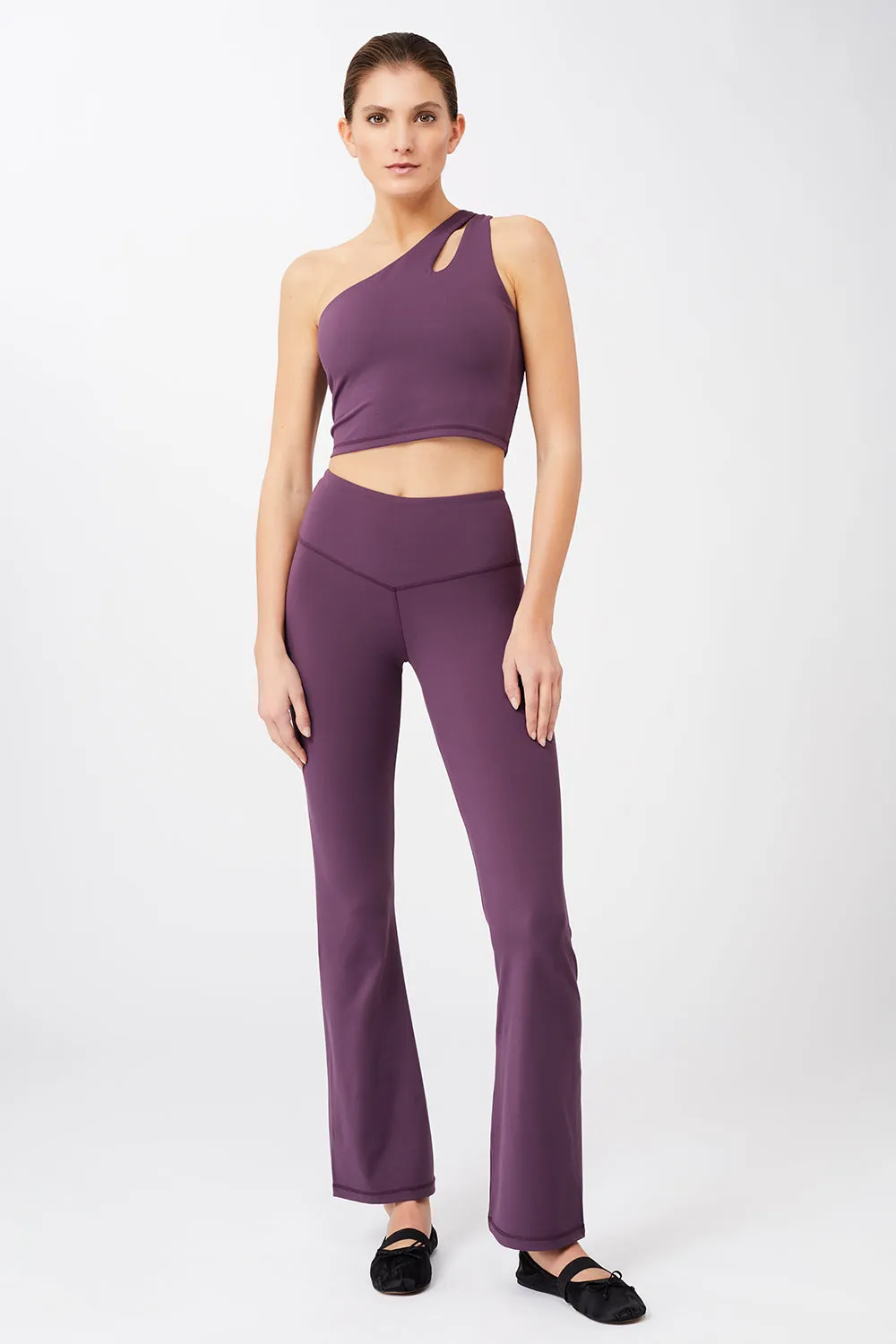 Flared Sports Pants (Purple Passion)