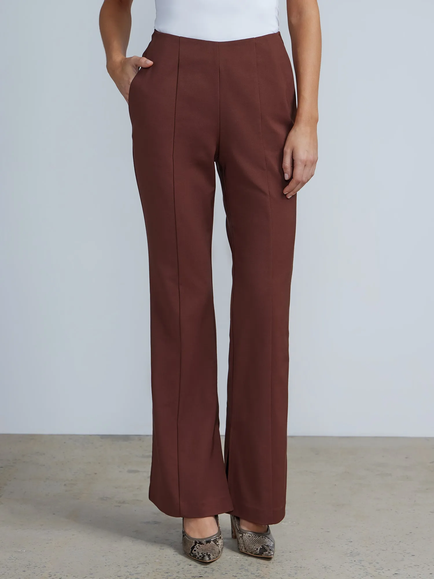 Flat Seamed Flared Pants