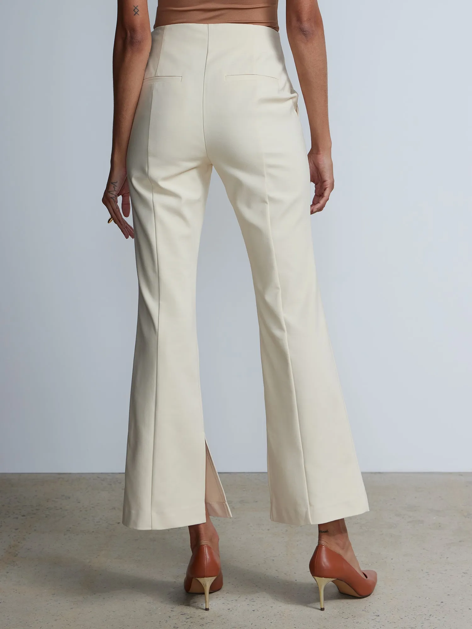 Flat Seamed Flared Pants