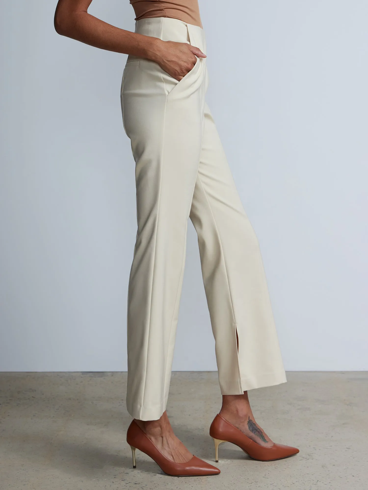 Flat Seamed Flared Pants