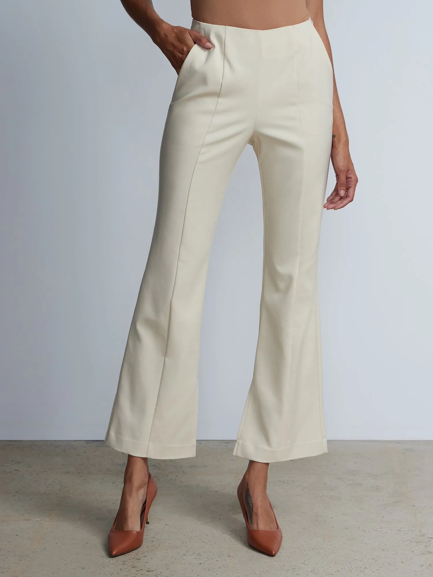 Flat Seamed Flared Pants