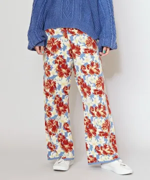 Floral Pattern Easy Pants