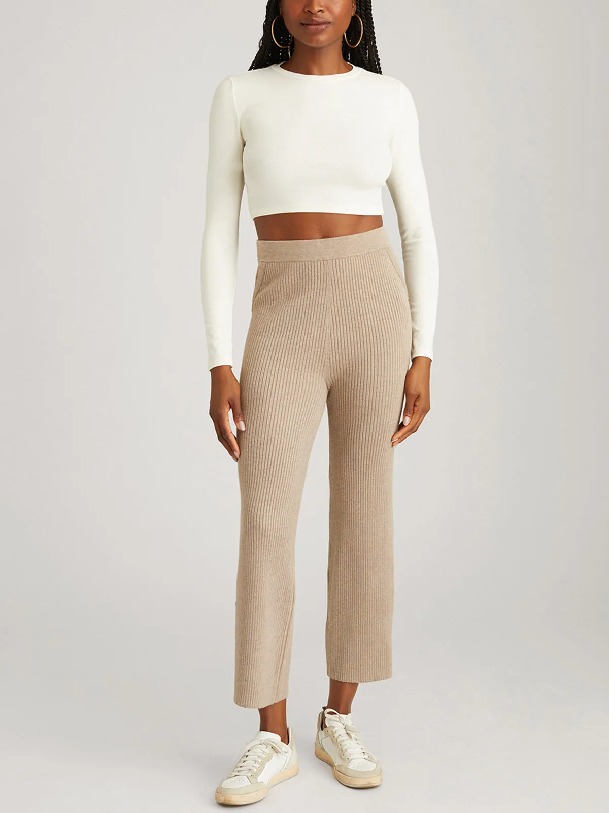 Gabby: Rib Sweater Pants