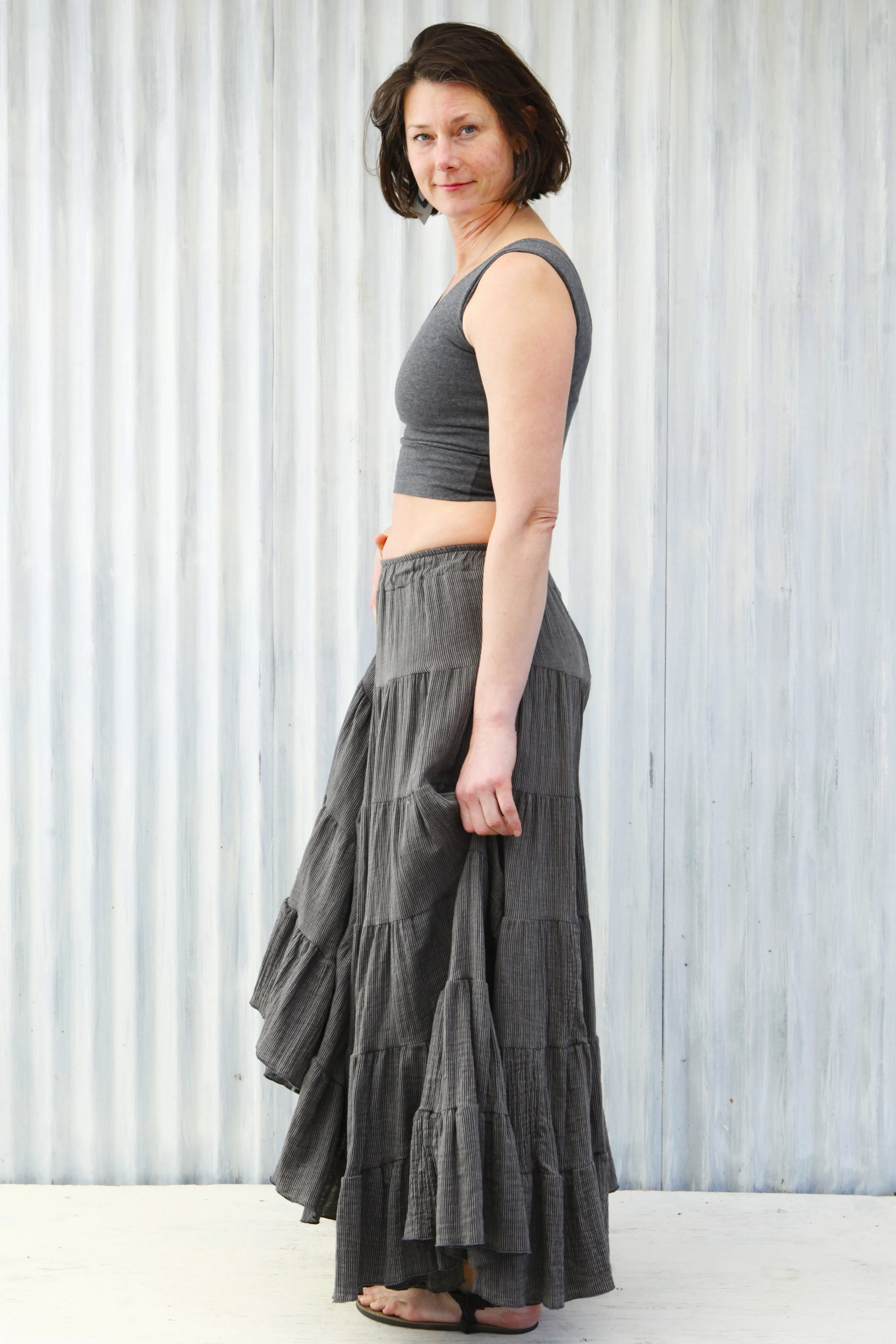 Granite Peasant Skirt