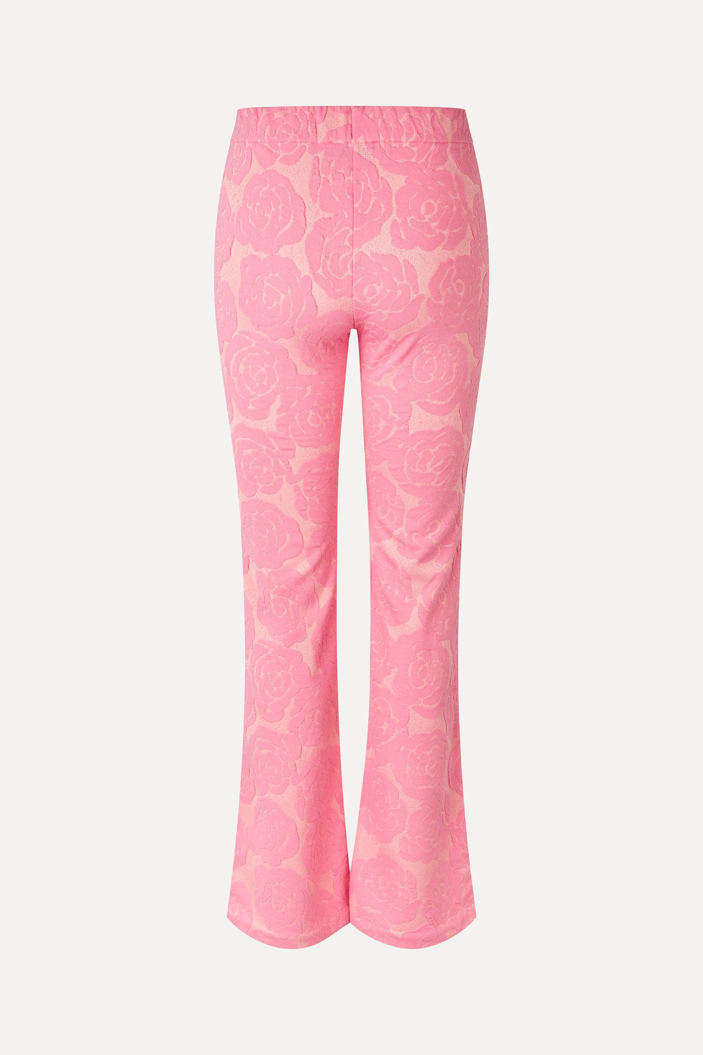 Long Flared Elasticated Pants - Rose Relief