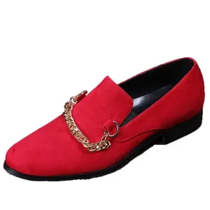 Low Top Pointed Loafer Shoes with Decoration