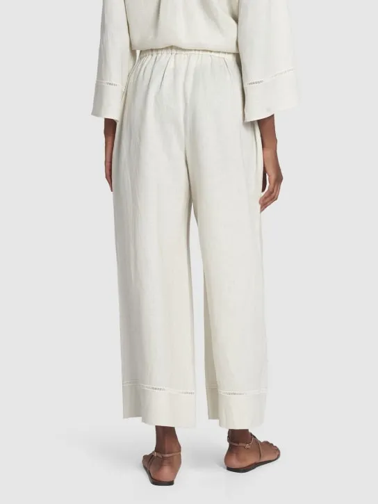 Max Mara   Brama linen wide pants 