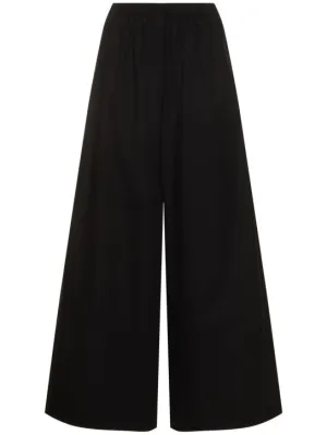 Max Mara   Cotton poplin wide pants 