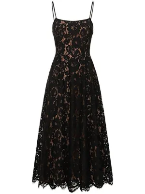 Michael Kors Collection   Flared lace midi dress 