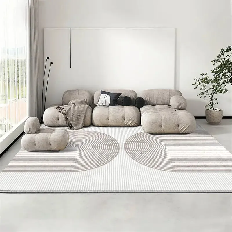 Minimalist Line Thickened Art Carpet Nordic Fluffy Soft Non-slip RUG