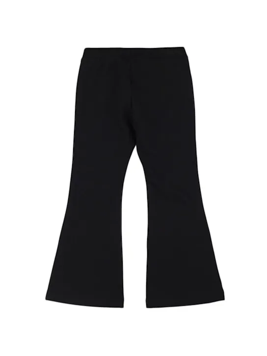 Moschino   Cotton jersey wide leg pants 