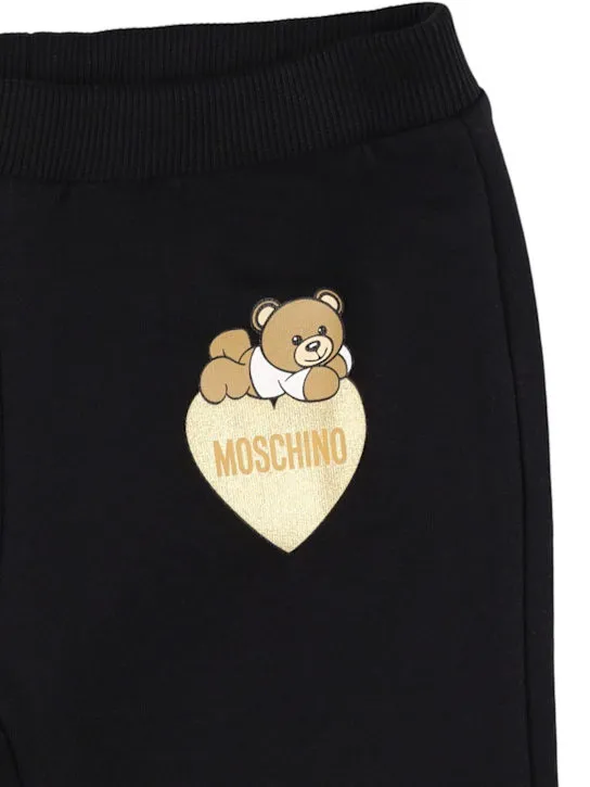 Moschino   Cotton jersey wide leg pants 