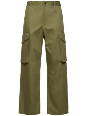 MSGM   Solid cotton gabardine pants 